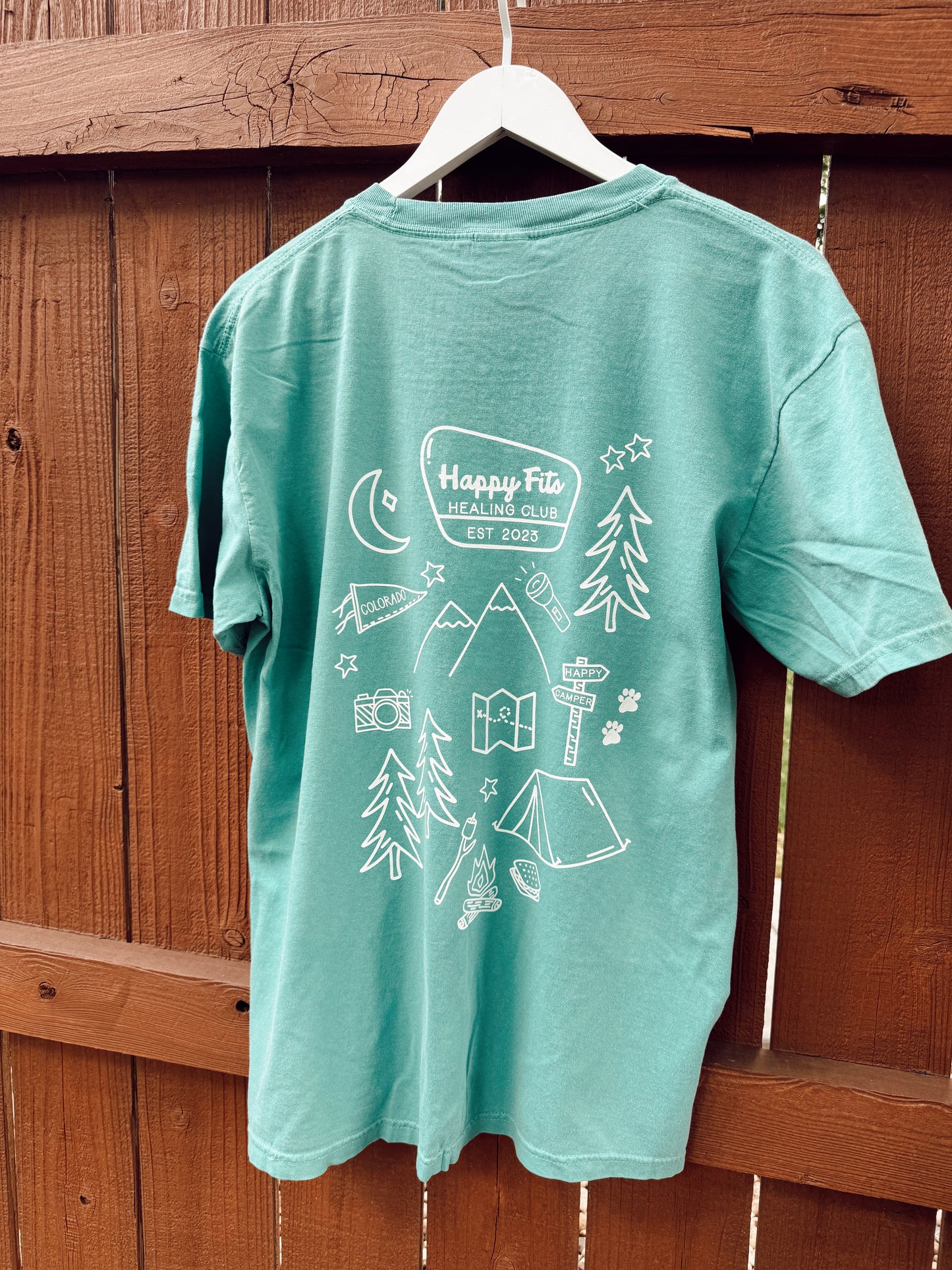 PRE-ORDER (!) Happy Fits Healing Club Pocket Tee
