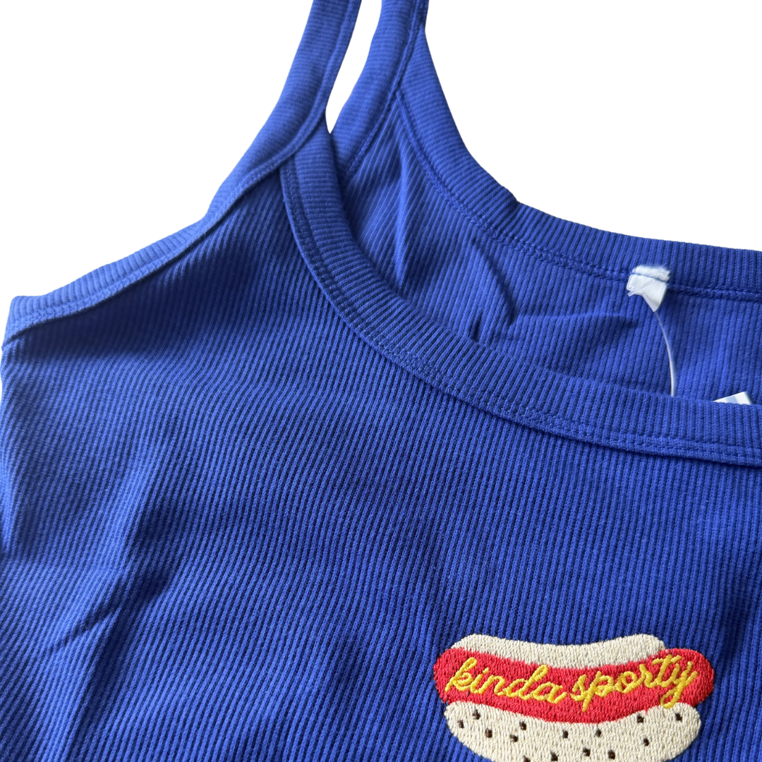 Kinda Sporty Embroidered Tank